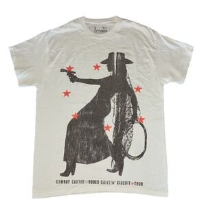 Beyonce Most Wanted Tee S White Cowboy Carter Tour 2025 Merch NEW *flaw